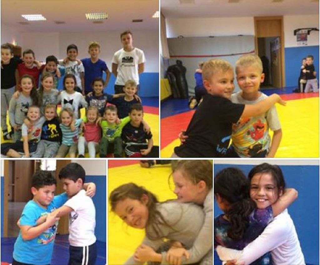 Spaß beim Ringen-Raufen-Kräftemessen auch in der Stadthalle