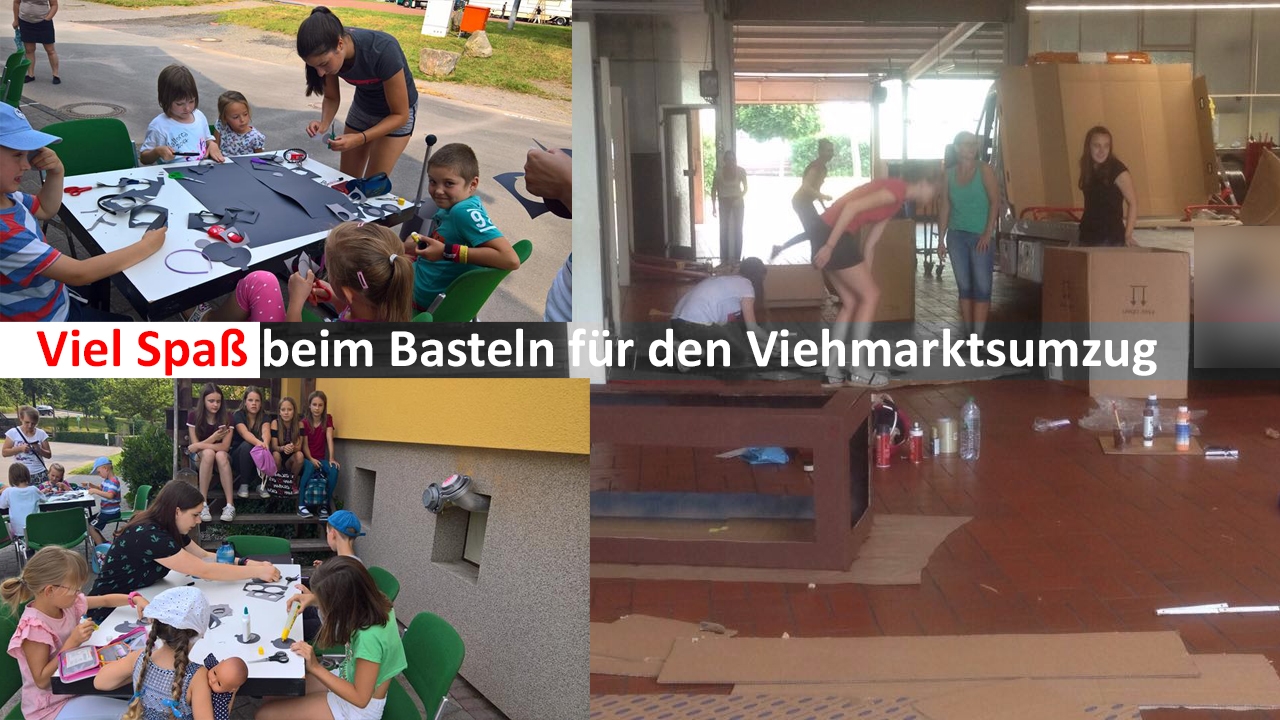 Training mal anders: Fröhliches Basteln für den Viehmarktsumzug