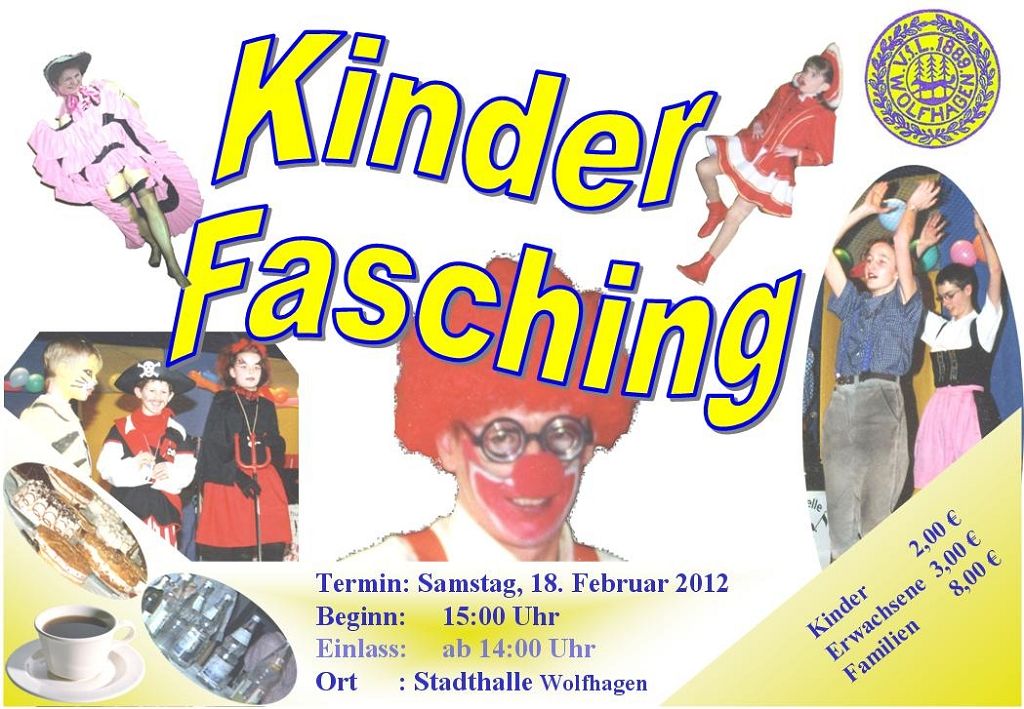 Kinderfasching des VfL am 18.02.2012