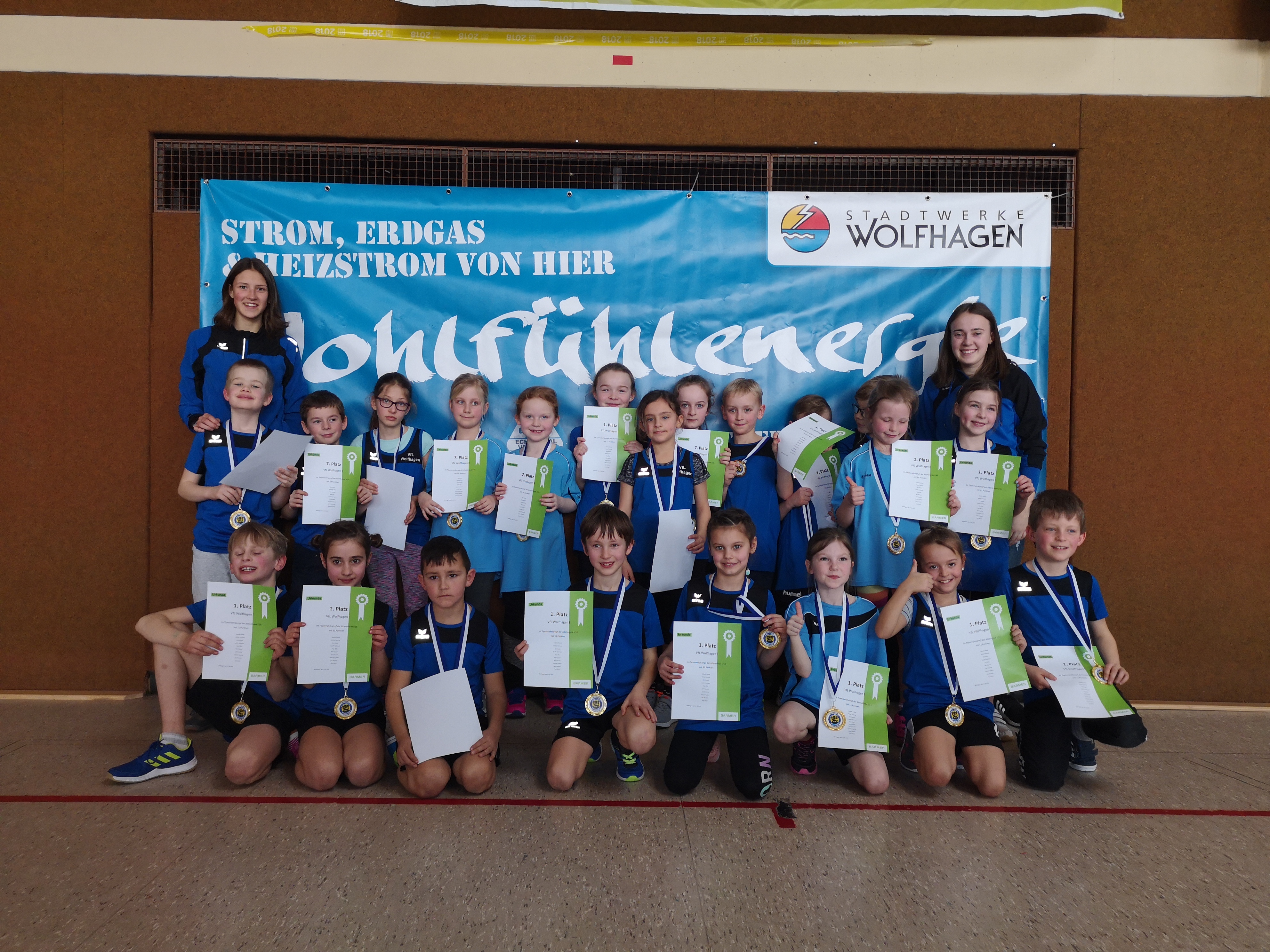 1. Wolfhager Kinderleichtathletik (KiLa)-Hallensportfest ein voller Erfolg