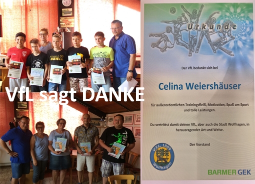 VfL ehrt junge Athleten und verdiente Trainer