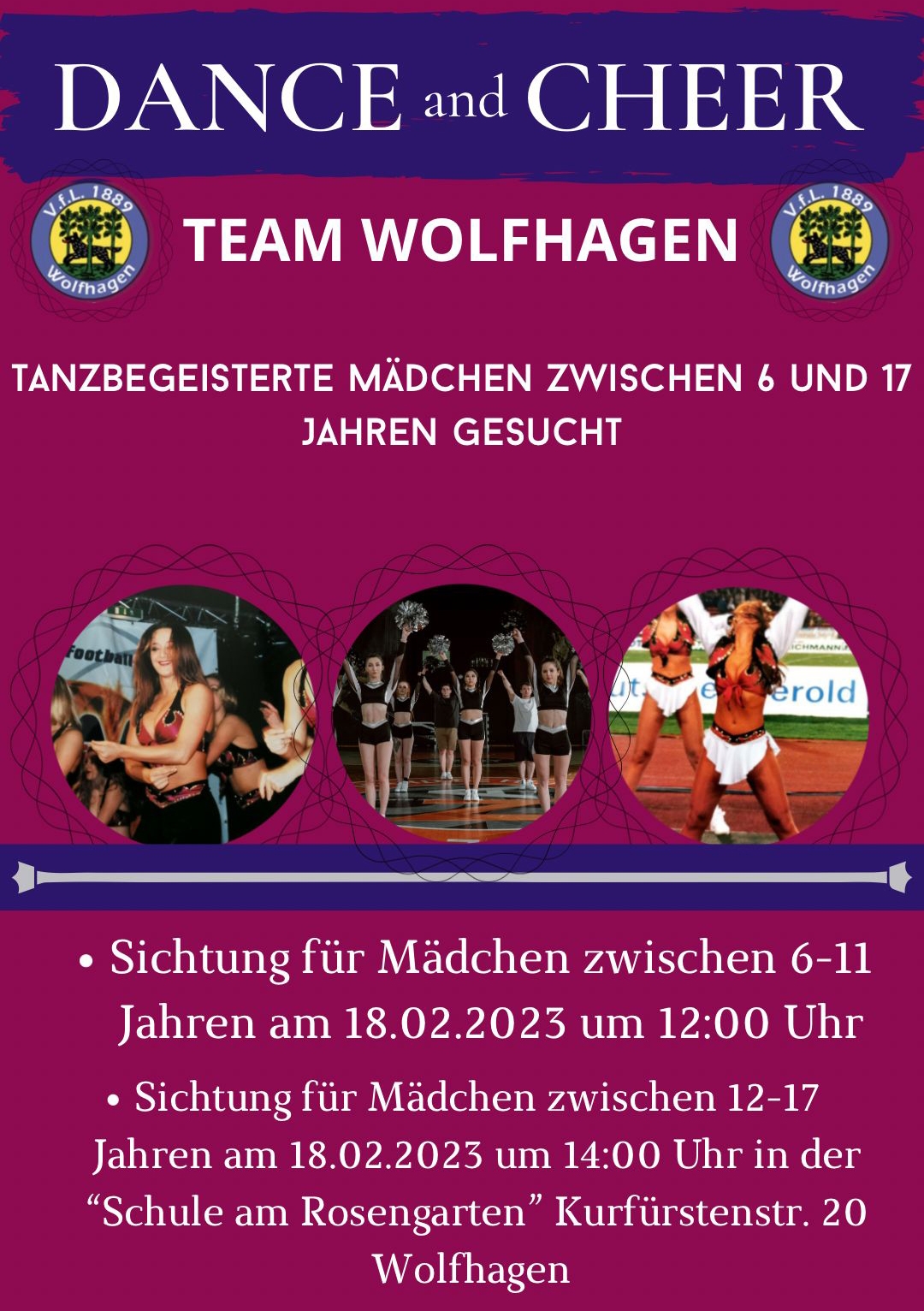 Neues Angebot für Mädchen: Cheer and Dance startet! Startest du mit?