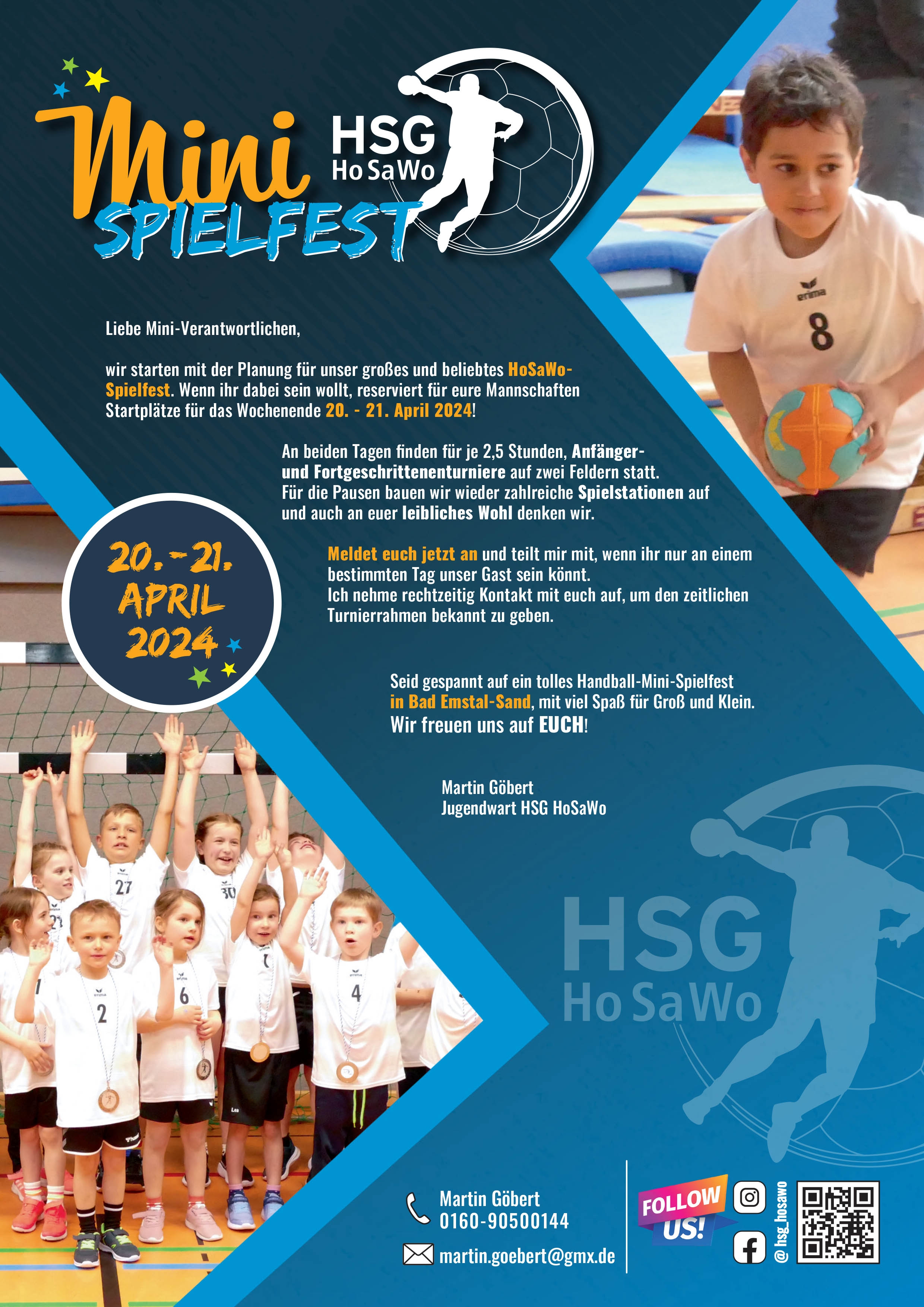 Save the date: Herzliche Einladung zum Handball Mini-Spielfest 2024
