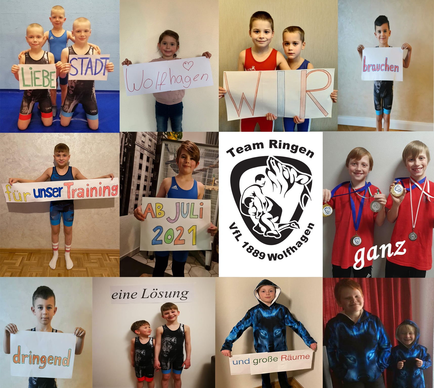 Bitte helft uns Kindern, helft dem Ringer-Sport!