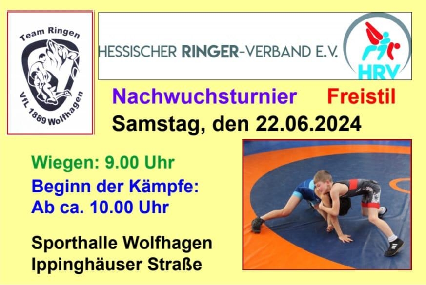 Regionales Nachwuchsturnier im Freistil in Wolfhagen