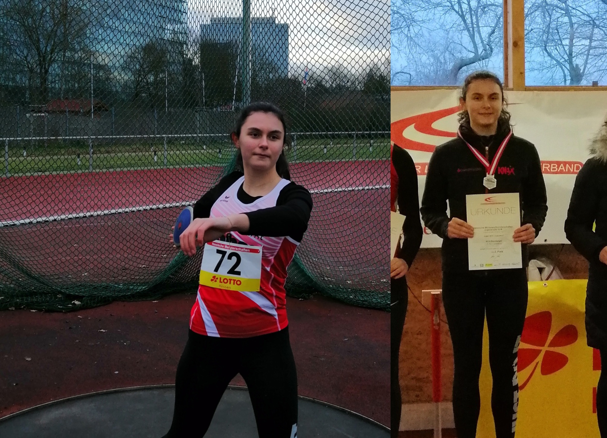 Alice Eckenberger Zweite bei hess. Winterwurfmeisterschaft